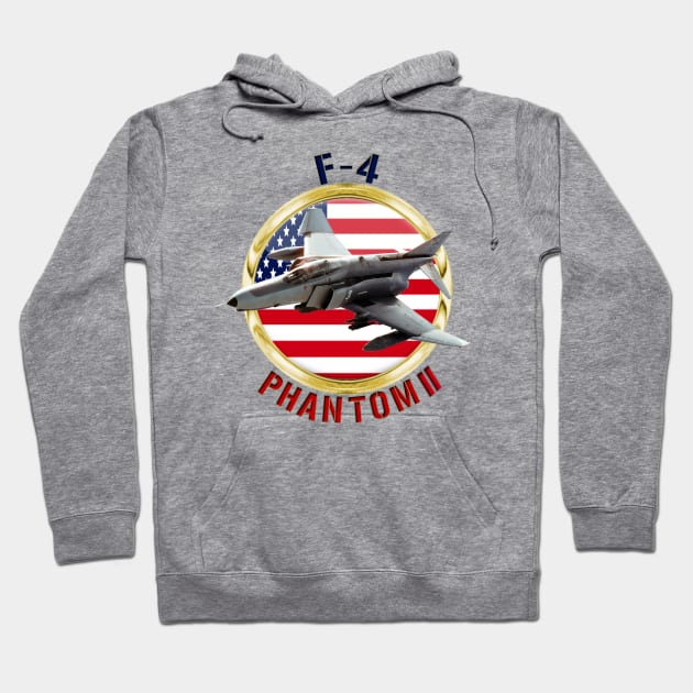 F-4 Phantom USA Hoodie by MilMerchant